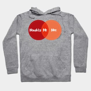 Venn Diagram Christmas Naughty Me Nice Hoodie